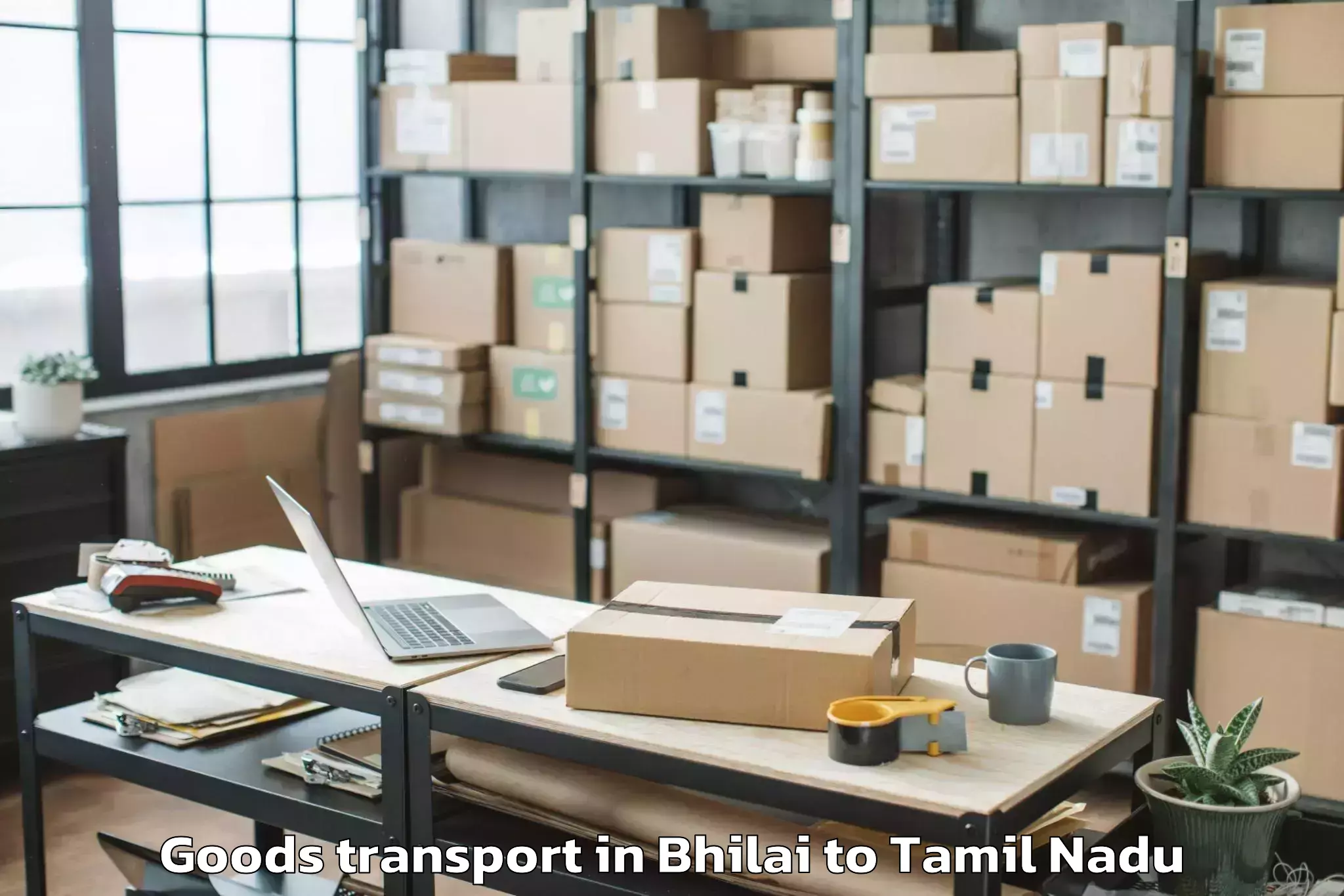 Reliable Bhilai to Arani Goods Transport